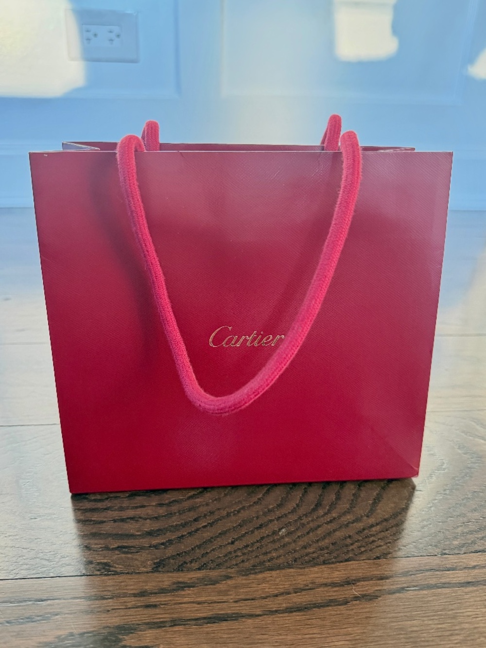 Cartier Authentic Small Shopping Bag | 8" x 7"